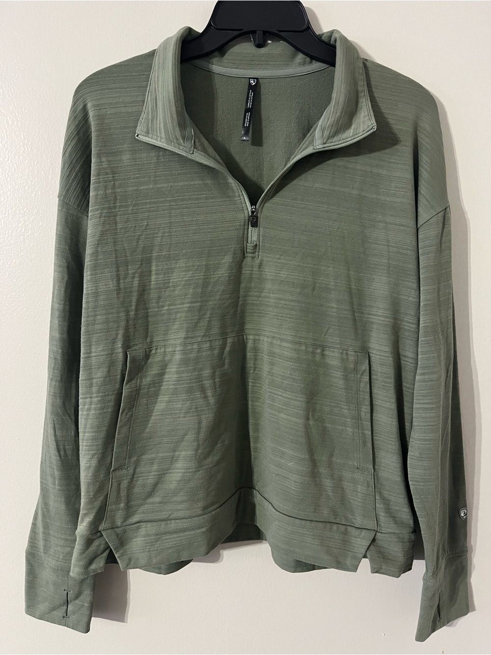 KÜHL Women's ACCEL 1/2 Zip Fleece Pullover Green Sz L - Picture 3 of 11